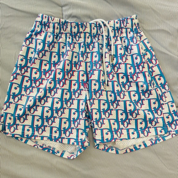 New Bara Pink & Blue Dior baskteball shorts size small - Picture 1 of 4